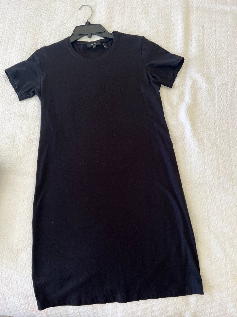 Theory Black Tshirt Dress - Stretch - Size Medium